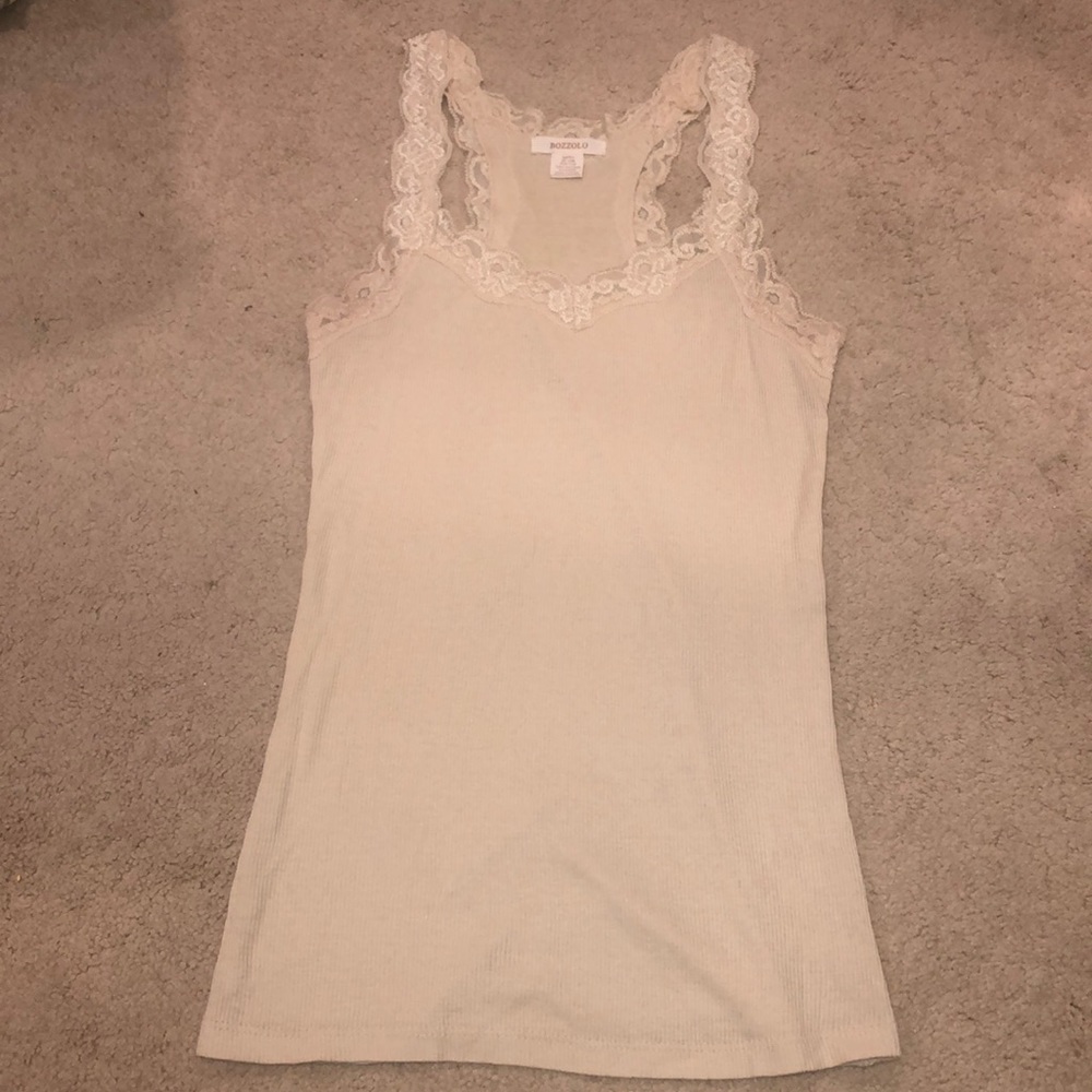 Cream Tank Top
